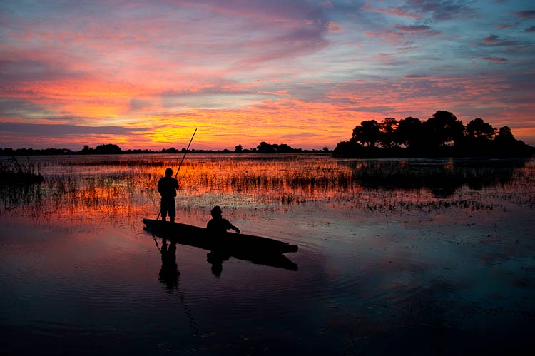 Okavango sunset
