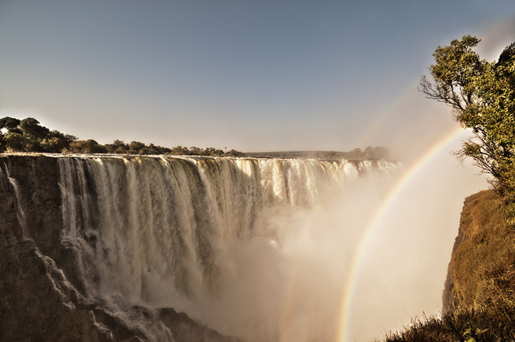 Rainbow over Victoria Falls
