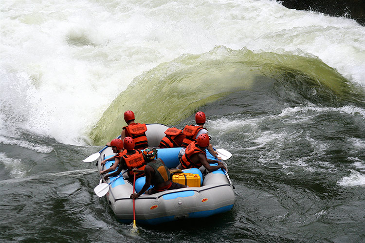 White water rafting on the Zambezi